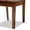 Baxton Studio Salida Modern and Contemporary Transitional Walnut Brown Finished Wood 5-Piece Dining Set 178-11383-10897-Zoro - alternate 6